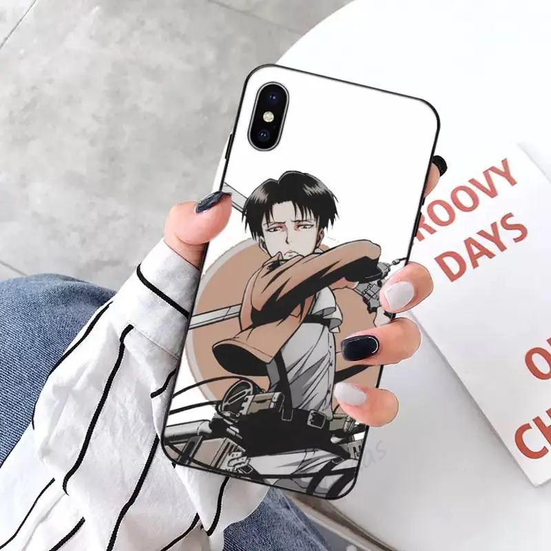 

Attack on titan anime cool Phone Case Candy Color for iPhone 6 7 8 11 12 s mini pro X XS XR MAX Plus