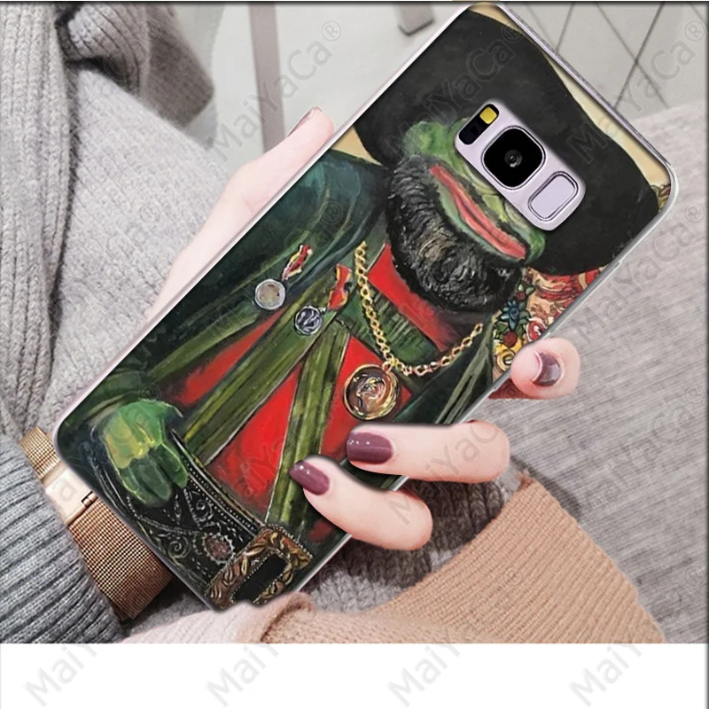 MaiYaCa Pepe мемы грустная лягушка Новинка чехол для телефона Fundas Крышка для samsung S9 S9 плюс S8 S8plus S7 S6 S5 крышка