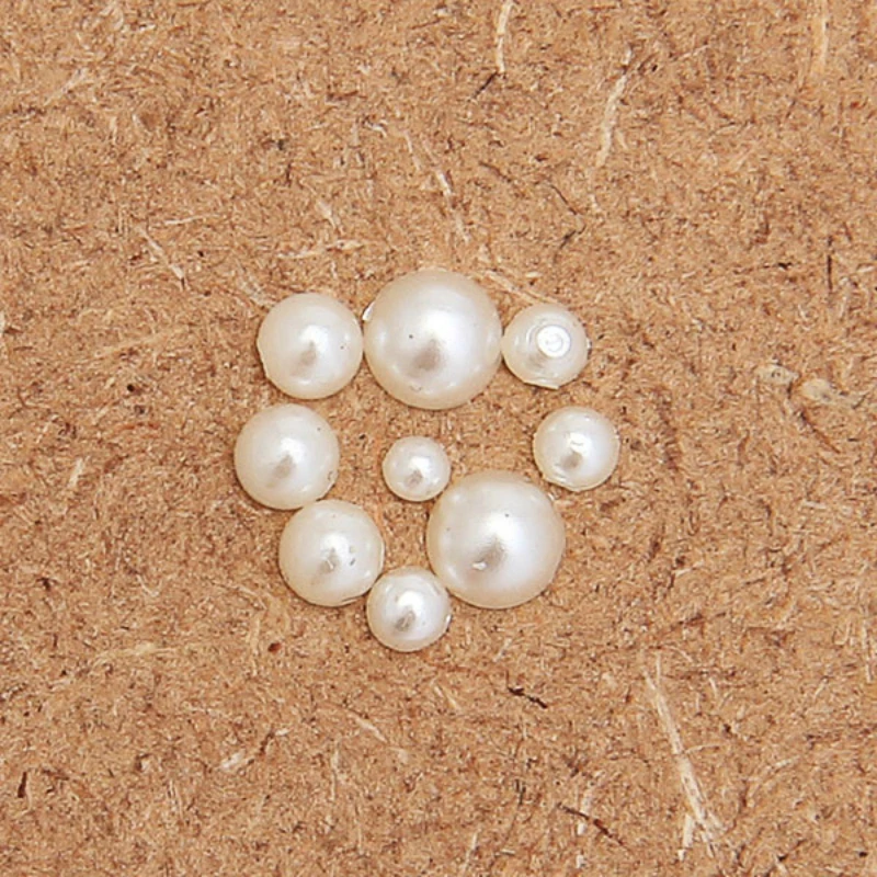 3D белый для Неил арта украшения кончиков ногтей жемчуг акриловый камень блеск