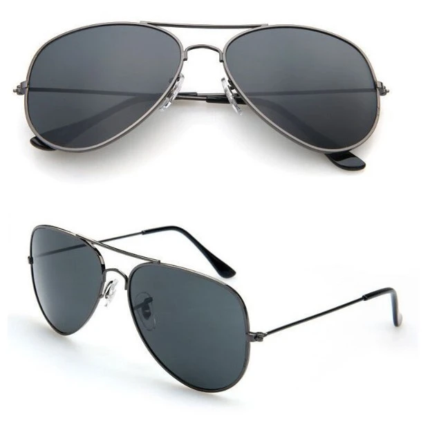 Солнцезащитные очки прозрачные линзы Для женщин мужчин унисекс металлические