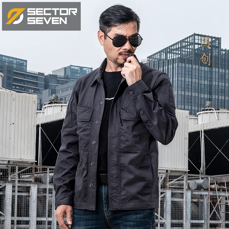 WOLFONROAD Мужская рубашка в стиле милитари быстросохнущая мужская тактическая