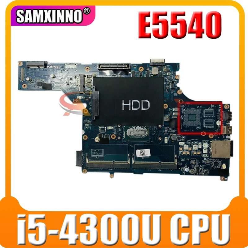 

CN-031HKY 031HKY 31HKY для DELL E5540 Материнская плата ноутбука LA-A101P с i5-4300U SR1ED 100% рабочих