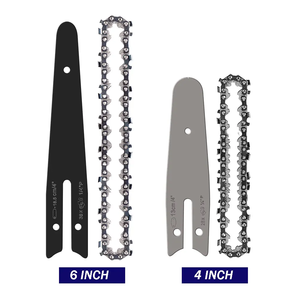 

4 /6 Inch Chain Guide Mini Electric Chainsaw Chains and Guides Electric Saw Accessory Replacement Chain for Electric Saw Tools