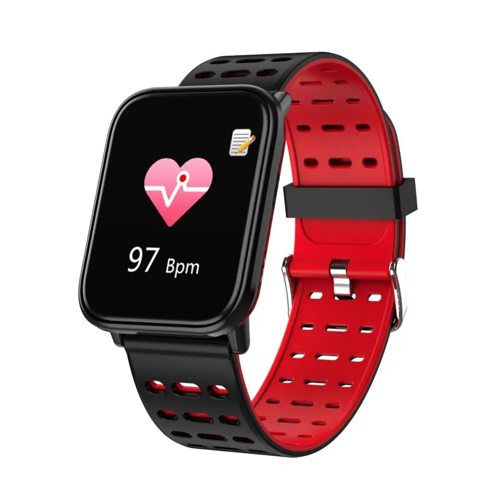 

Bluetooth Smart Watches Bracelet Touch Screen LCD Pedometer Message Heart Rate Time Sleep Sports Smart Wristband