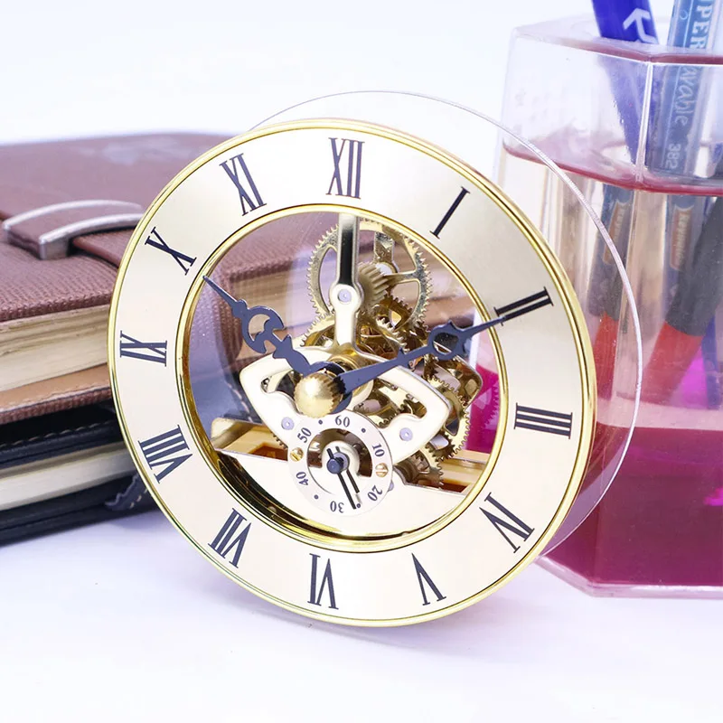

Retro Gear Wall Clock Movement Round Decorative Table Clock Metal Perspective Movement Wall Clock Accessories duvar saati reloj
