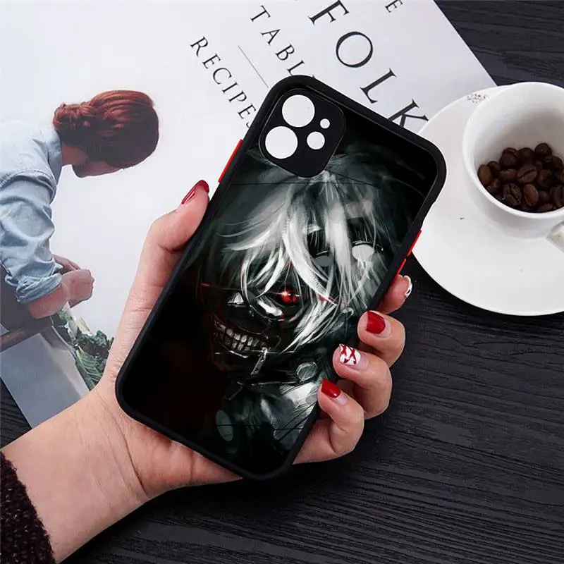 

Tokyo Ghoul Trendy Anime Kaneki Ken Phone Case matte transparent For iphone 7 8 11 12 plus mini x xs xr pro max cover