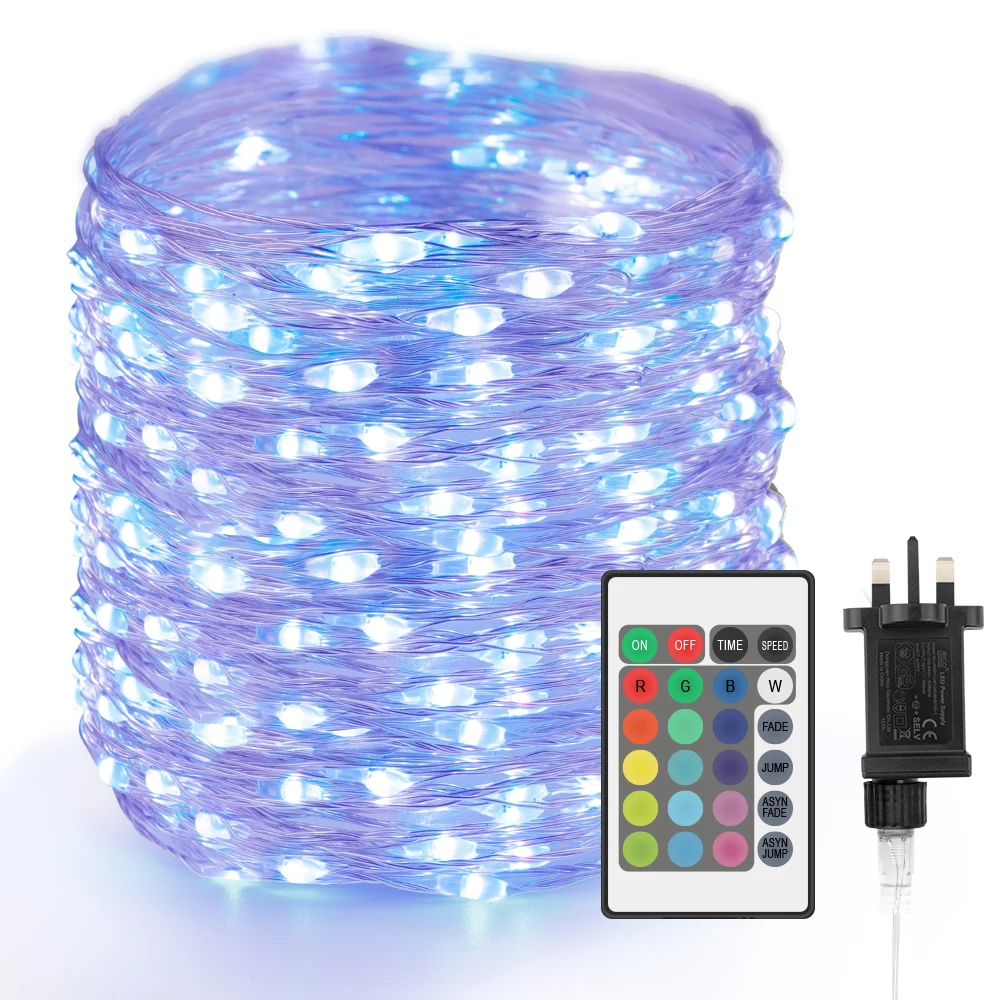 

Гирлянда с 200 светодиодами, 20 м, с пультом ДУ