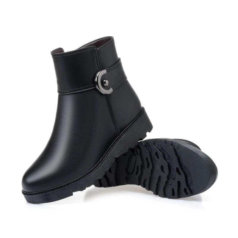 GKTINOO/зимние сапоги 100% г. Женская обувь из натуральной кожи женские зимние