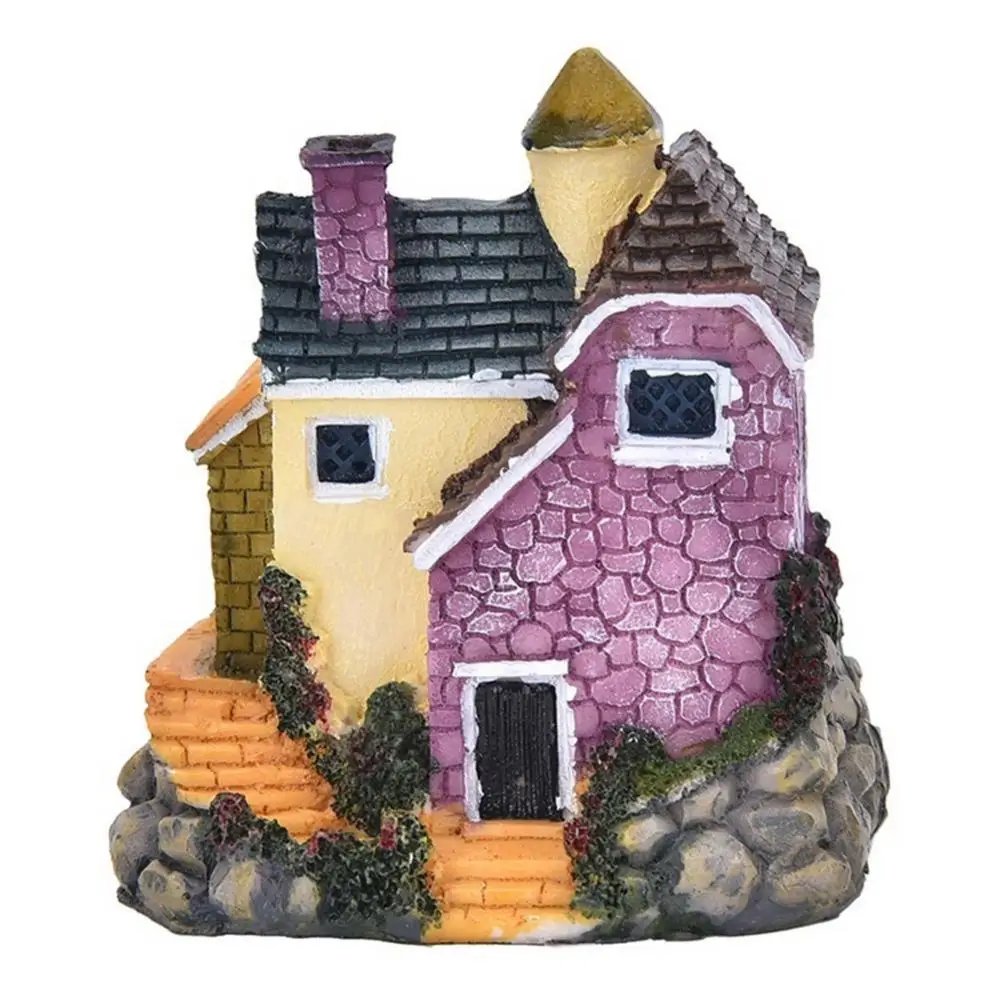 

Mini Micro Landscape House Resin Crafts Fairy Garden Decoration Home Miniature Villa Dollhouse Decor Accessories