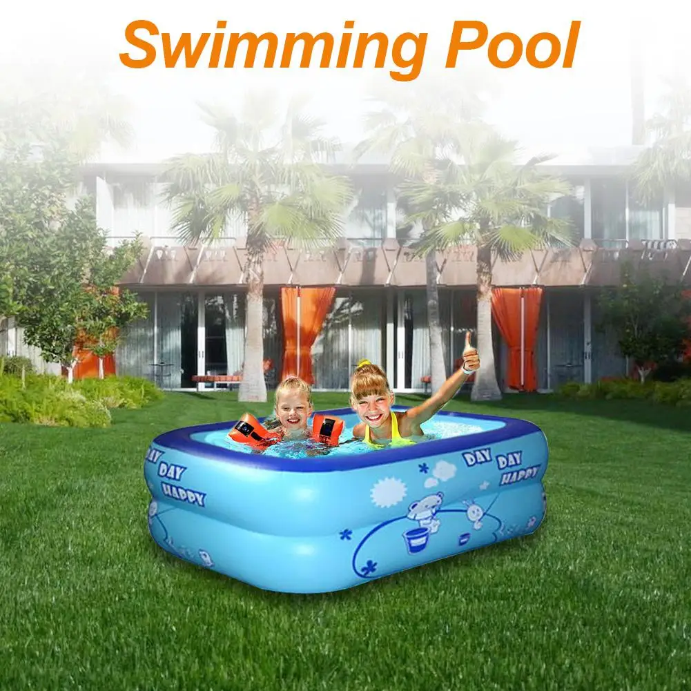 

Pool Party Toy Swimming Pool PVC Soft Thick Summer Bathing Pool Children's Inflatable ing for Adults Children swimming ring