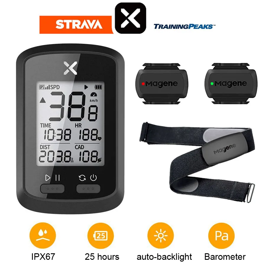 

XOSS Bike Computer G Plus Wireless Speedometer Bluetooth Cycle Tracker Road Bike MTB Bicycle Odometer With Speed Cadence Sensor