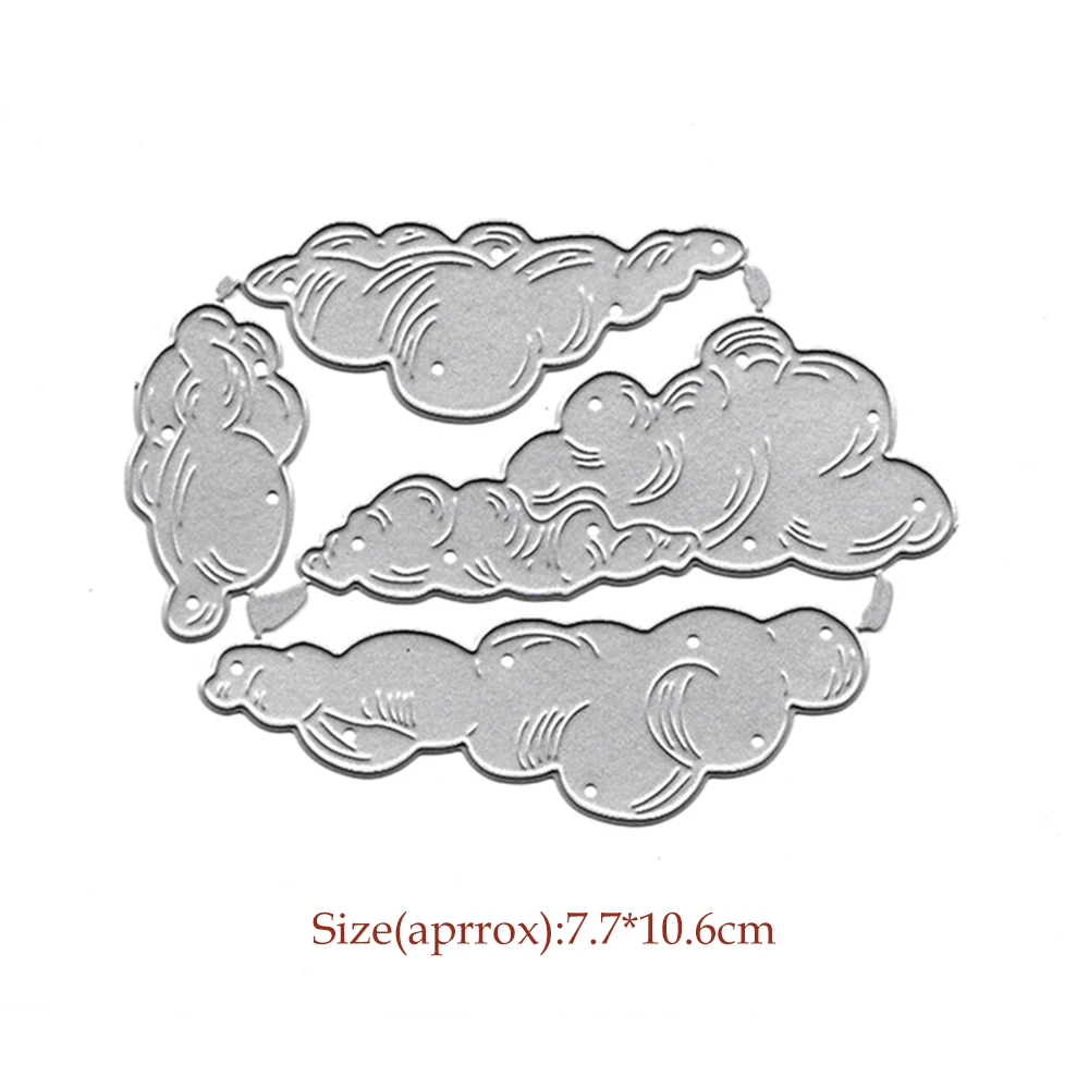 Облака металлический Трафаретный вырубной штамп Скрапбукинг папки для тиснения