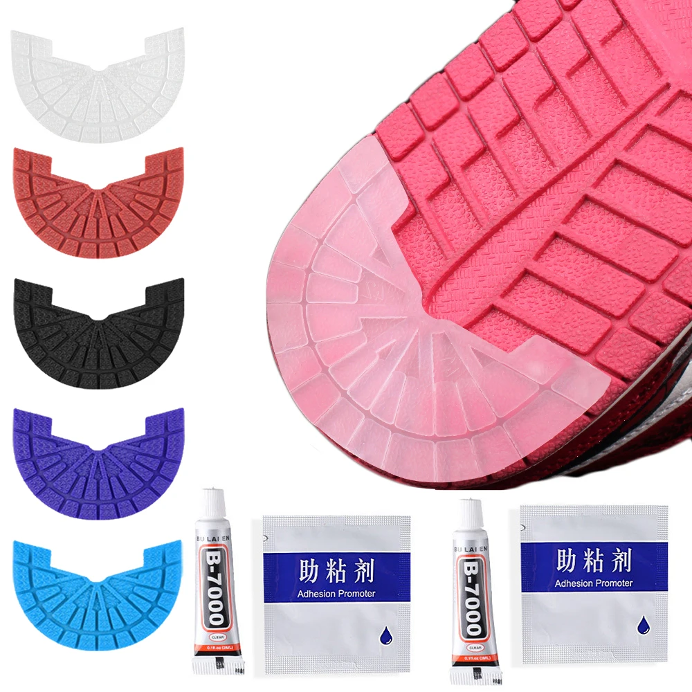 Rubber Shoe Sole Protector for Sneakers Heel Anti-Slip Sole Protection for Sports Shoes Repair Soles Stickers Witth Strong Glue