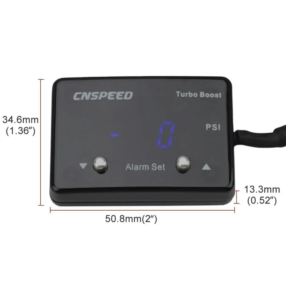 

General Motors Turbocharged Vacuum LED Blue Digital Automatic Meter Vacuum Gauge Meter