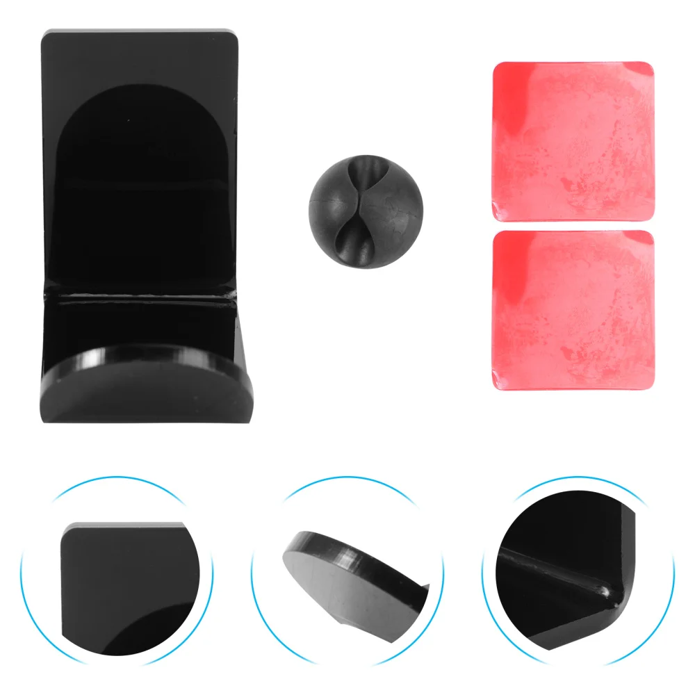 

2 Sets Headset Storage Shelves Headset Storage Hangers Headset Wall Stands