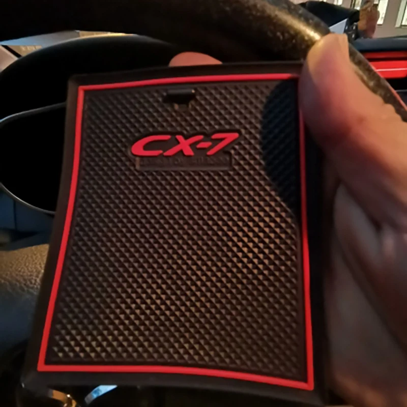 16PCS Non-Slip Interior Cup Pad Door Mat Center Liner Accessories For Mazda CX-7 CX7 CX 7 2014-2020 | Groove