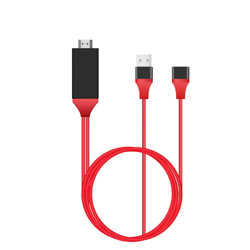 HD 1080P USB мама к HDMI совместимый штекер с питанием от 1 м проводной ТВ стик экран