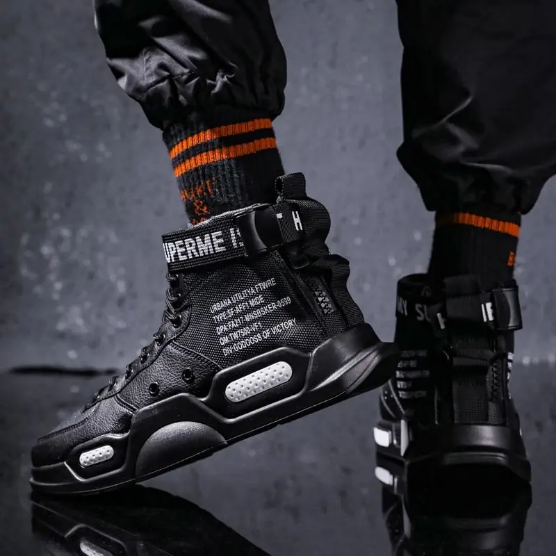 2022 Personality High Top Couple Boots Fashion white Air Cool Street running Shoes Red Anti-skid Sole Outdoor Sports | Спорт и