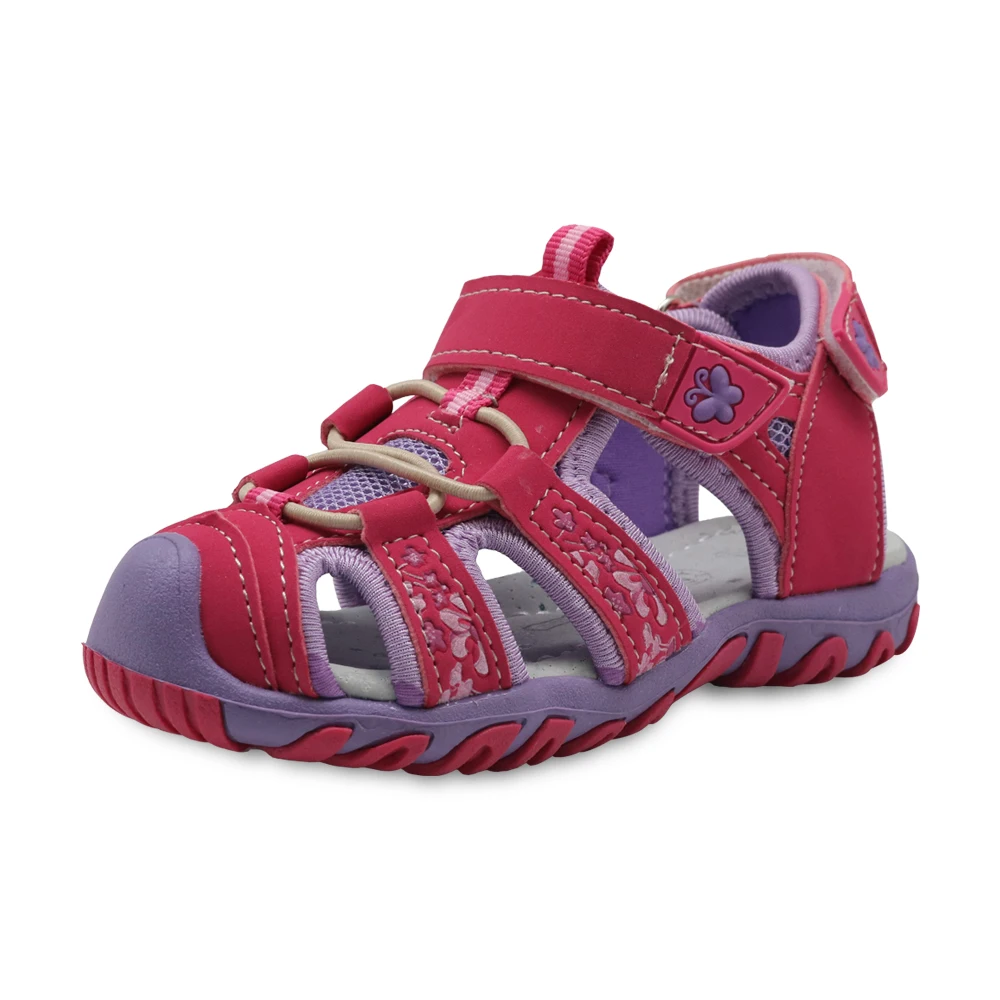 Apakowa New Girls Sport sandali da spiaggia ritaglio estate scarpe per bambini sandali per bambini punta chiusa sandali per ragazze scarpe per bambini EU 21-32