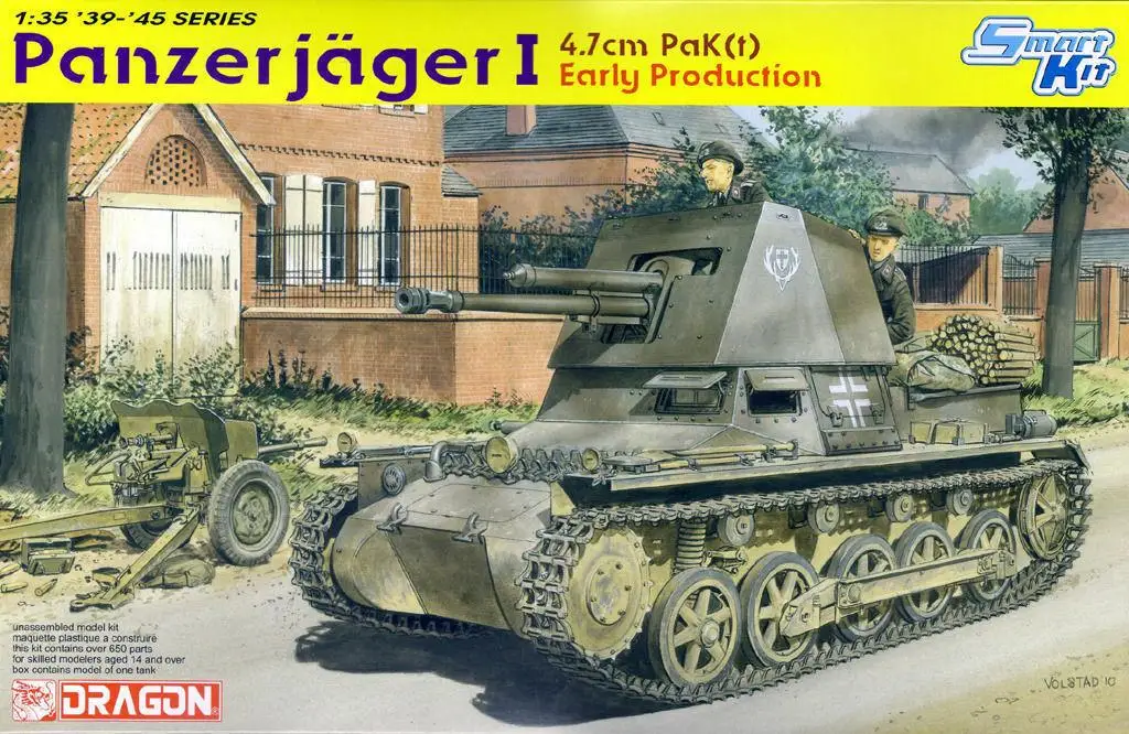 

Dragon 6258 1/35 Scale Panzerjager I 4.7cm Pak(t) Early Production model kit