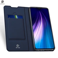 for xiaomi redmi note 8t dux ducis skin pro series leather wallet flip case full protection steady stand magnetic closure