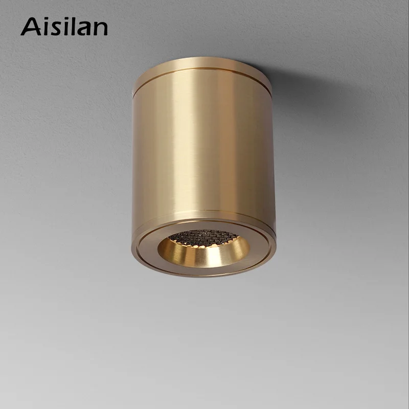 Aisilan LED Downlight Made by Copper Honeycomb Anti-glare Spot Light High Color Rendering 93 Upgrade Round Light Indoor Lighting