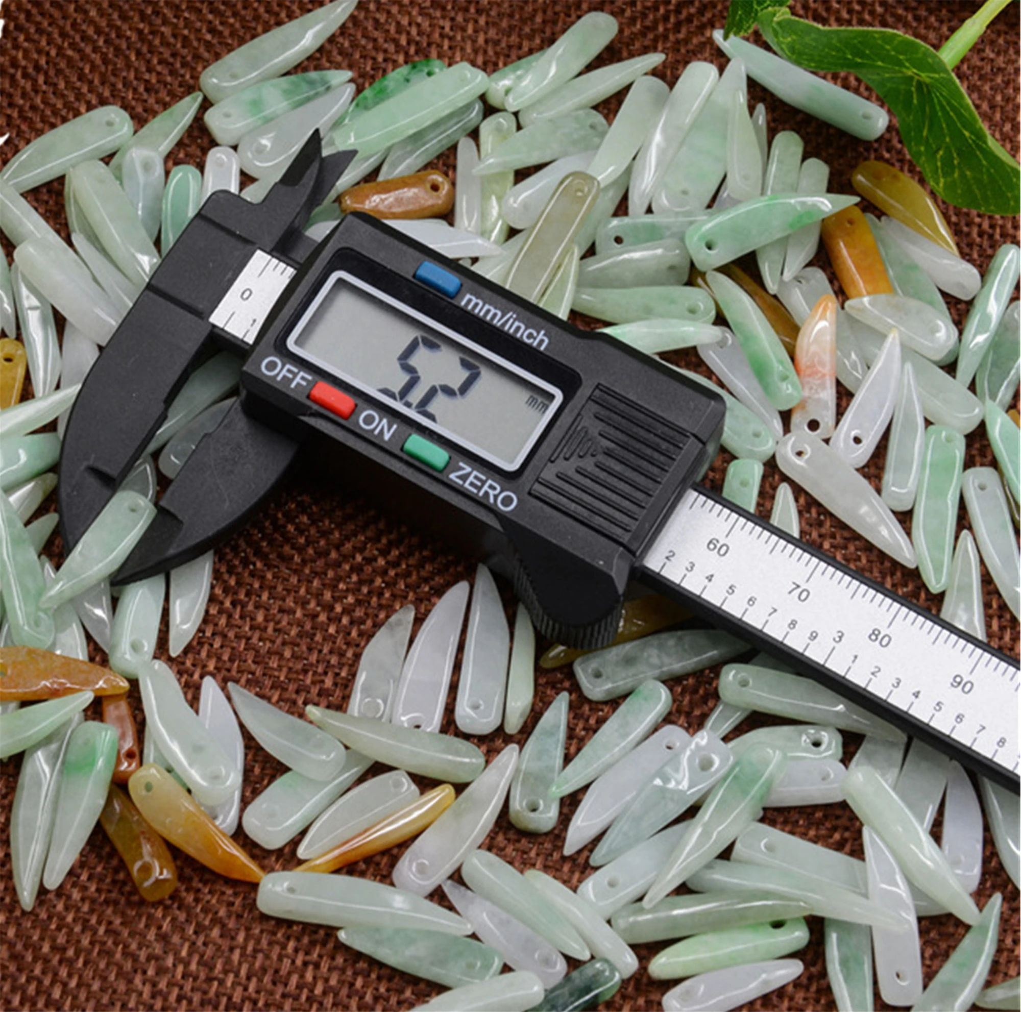 10 шт./партия 5*16 мм класс стекло нефрит форма Чили камень ледяной Бирма бусина