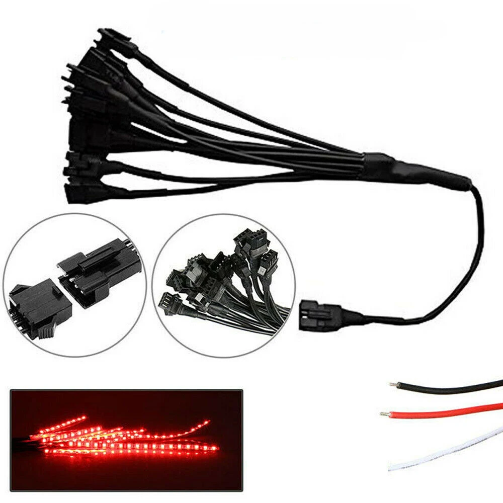 12 шт. неоновые светодиодные ленты RGB 120LED для мотоцикла|Декоративная лампа| |