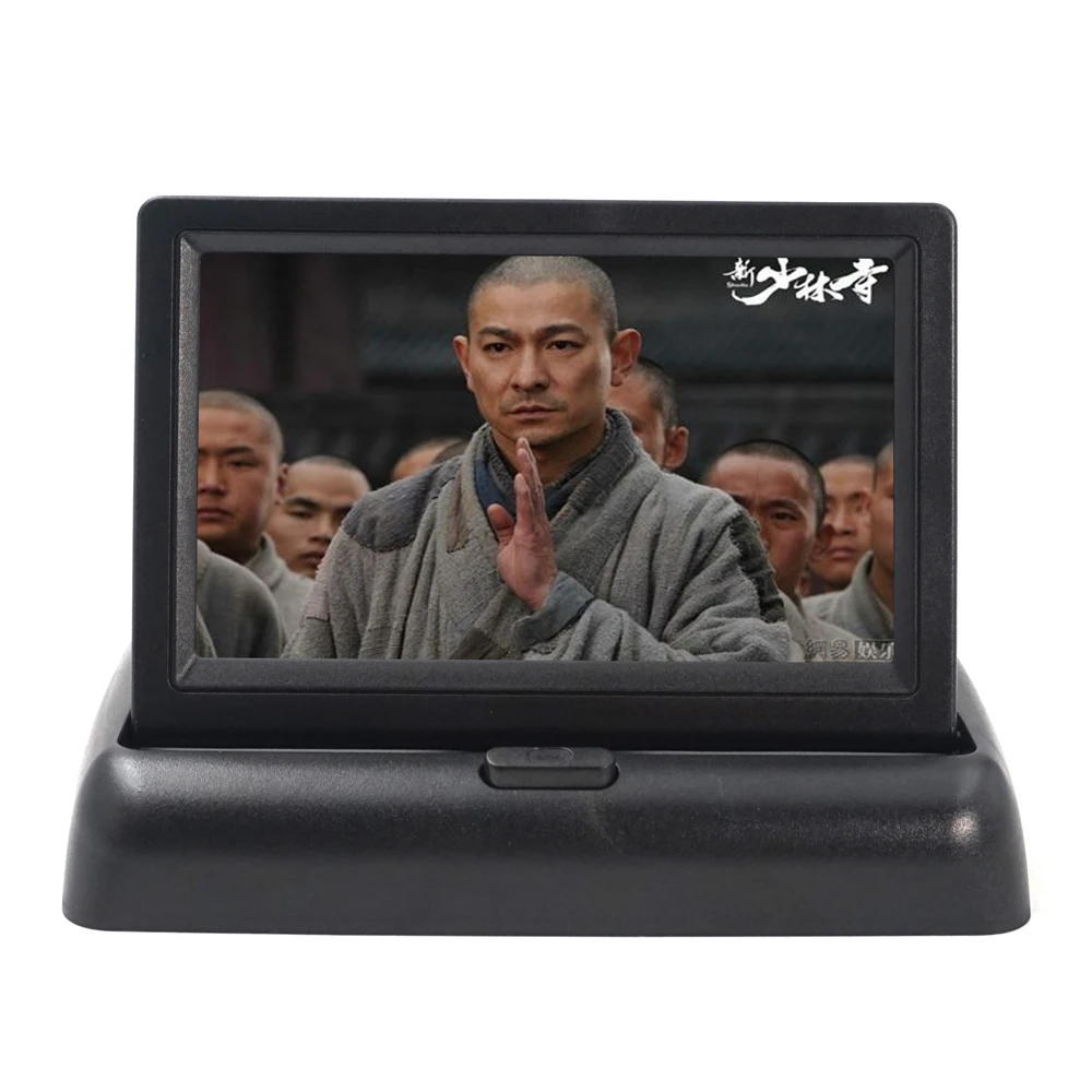 Carsanbo Wireless Rear View Camera Vehicle Foldable Monitor Video System Car Parking Monitor With Reverse Camera Optional