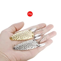 1pcs fishing lure metal spoon spinnerbait double rotating hard artificial baits 25g sequin rotate lure for pike bass trout
