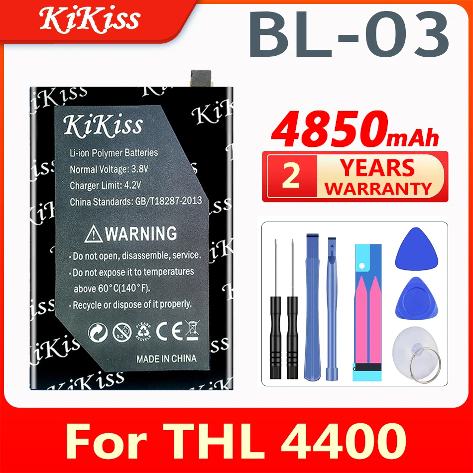 

KiKiss 4850mAh Replacement Battery BL-03 BL03 BL 03 For THL 4400 Mobile phone
