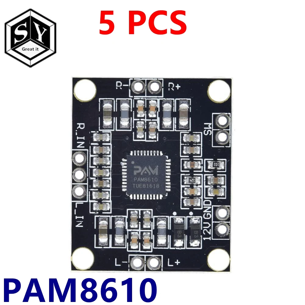 Плата усилителя GREAT IT PAM8610 2x15 Вт плата цифрового двухканального стерео мощности