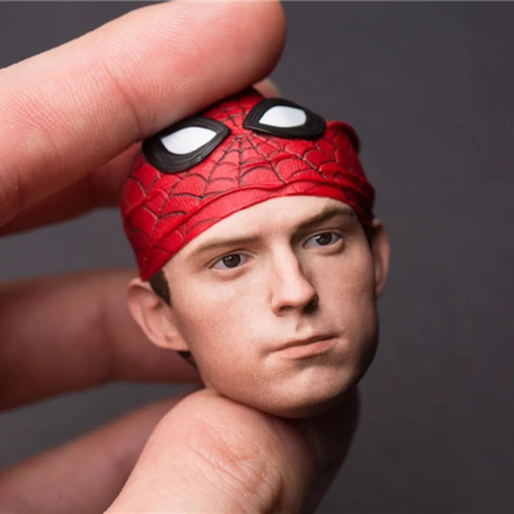 

SOOSOOTOYS 1/6 искусственная Мужская фигурка аксессуар маленький паук Питер голова резьба Модель Для 12-дюймового тела