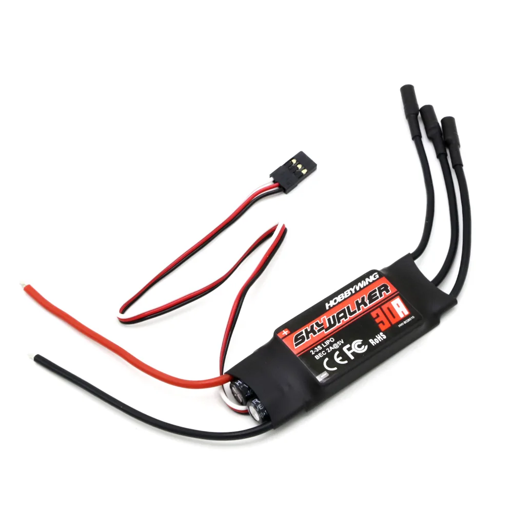 Контроллер скорости Hobbywing Skywalker 40A 50A 60A 80A 15A 20A 30A ESC с UBEC для РУ самолетов вертолетов