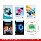 SUNSHINE 057 057B 50 шт. Гибкая Гидрогелевая HD-пленка для быстрорежущей Передней Пленки Для IPHONE защитная пленка