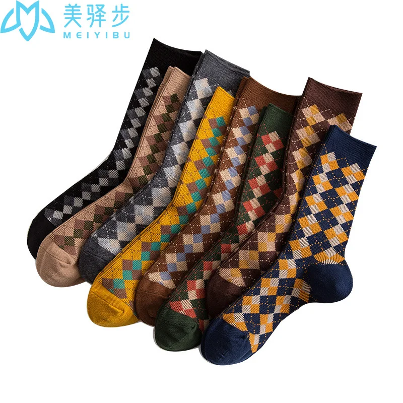 Winter Girl Socks Wholesale 8 PAIRS PER SET Female Socks Art RETRO Crew Cotton Socks