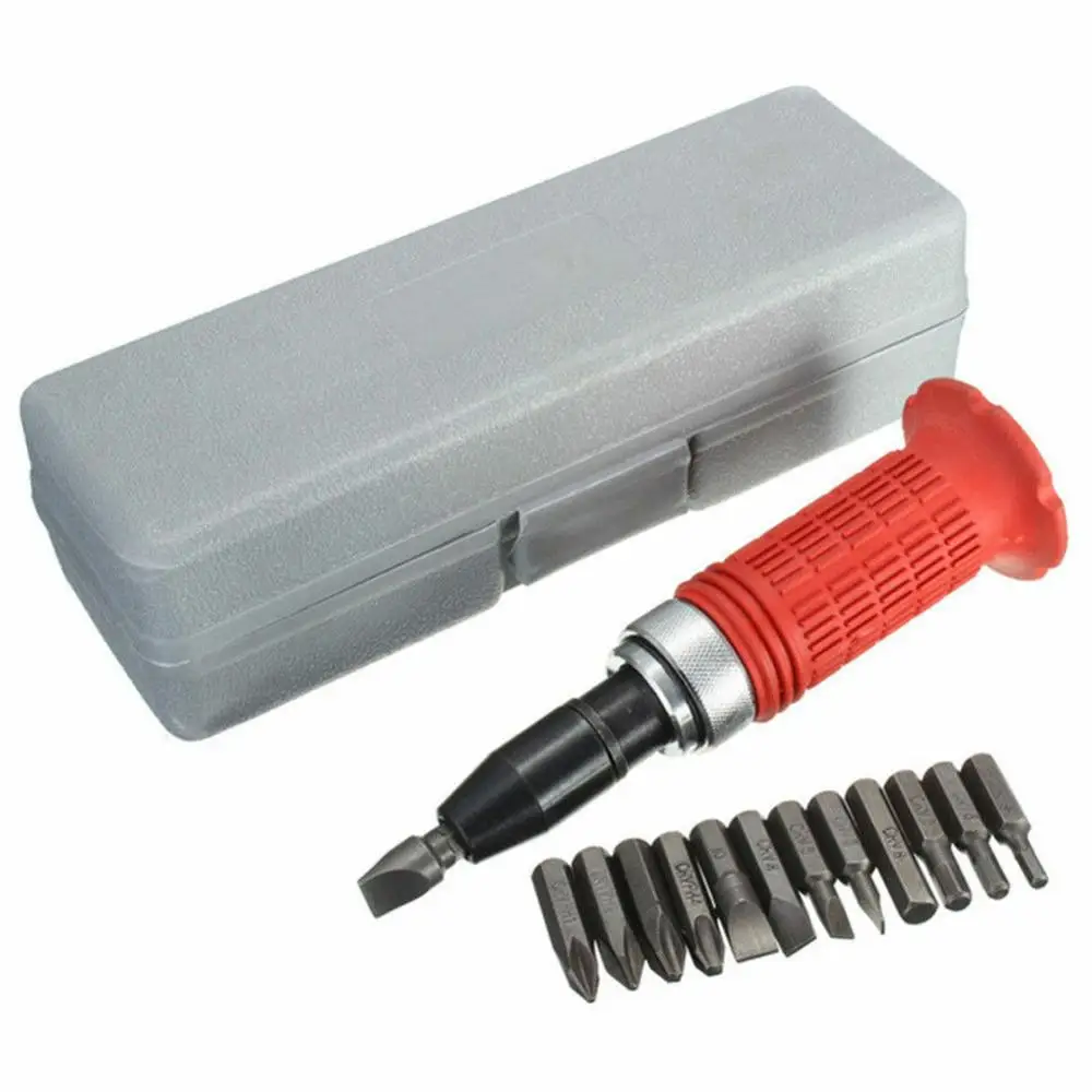 14Pcs 1/2 inch Heavy Driver Hammer Impact Screwdriver Screw 