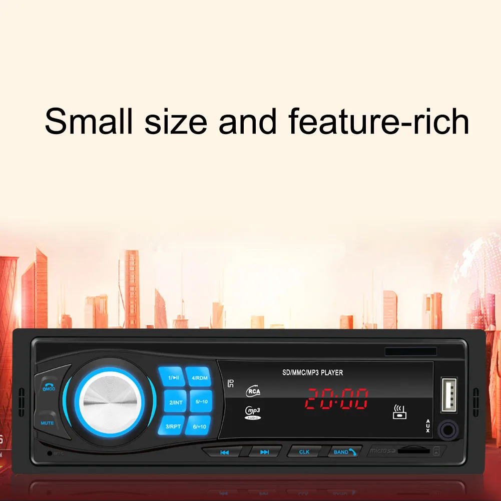 1pc Bluetooth 5.0 Audio Receiver AUX Stereo Car Transmitter Adapter Handsfree Call USB SD MMC Port Support FM | Автомобили и