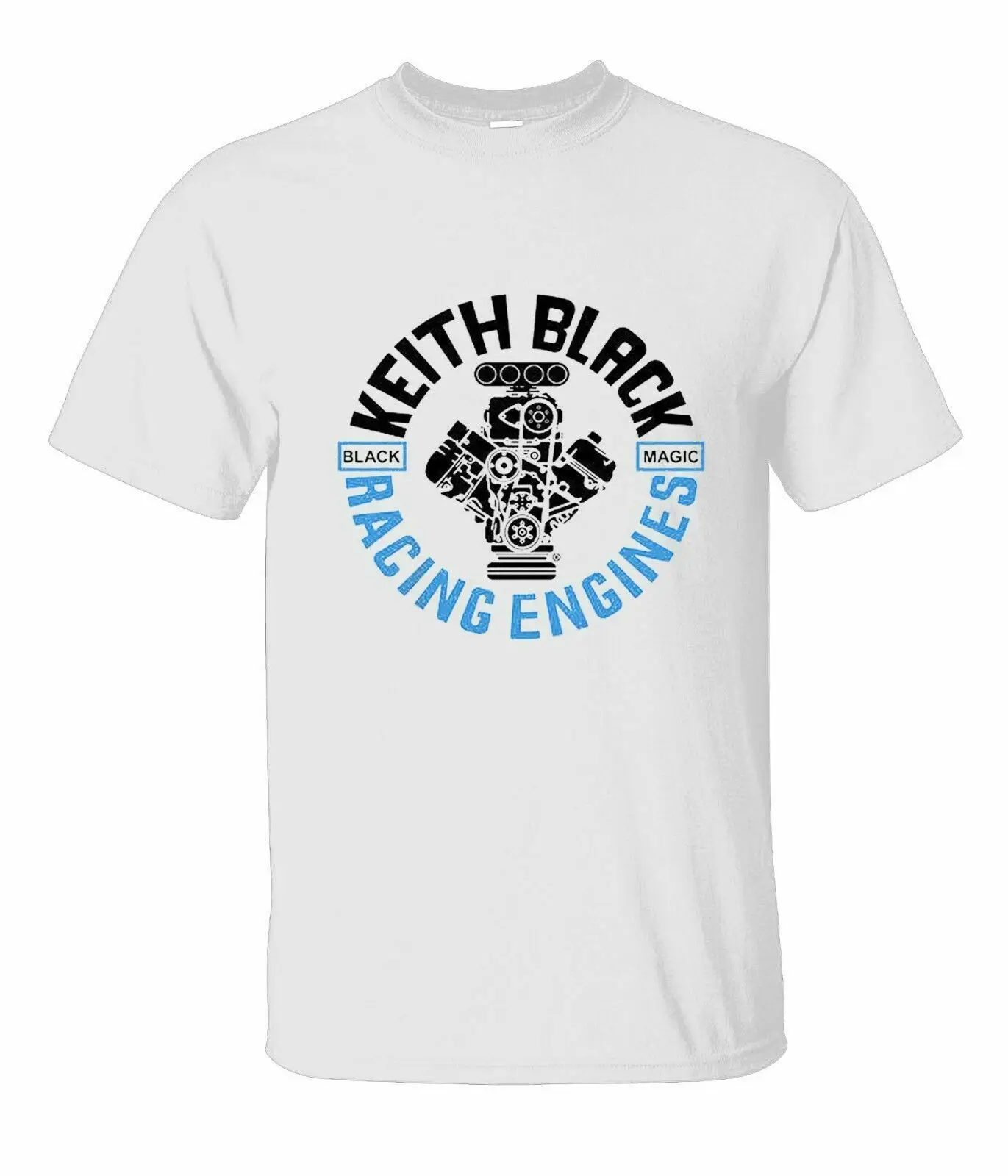 60S Drag Racing Keith Black Engines Винтажная футболка с коротким рукавом 2019 Тройник | Мужская