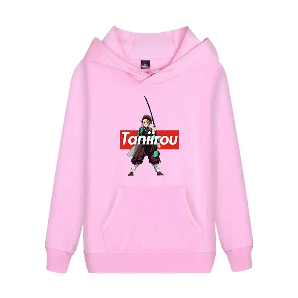 Аниме Demon Slayer пуловер Толстовка для женщин и мужчин Tanjiro Kamado костюм худи Harajuku Kimetsu