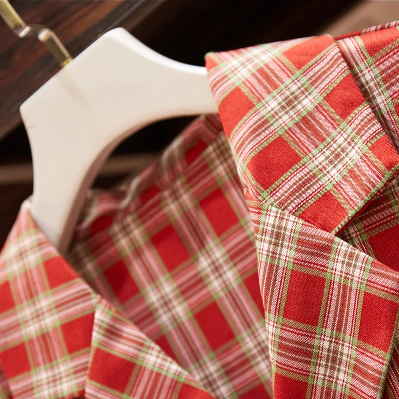 Женский костюм в стиле ретро двубортное летнее платье во французском большие