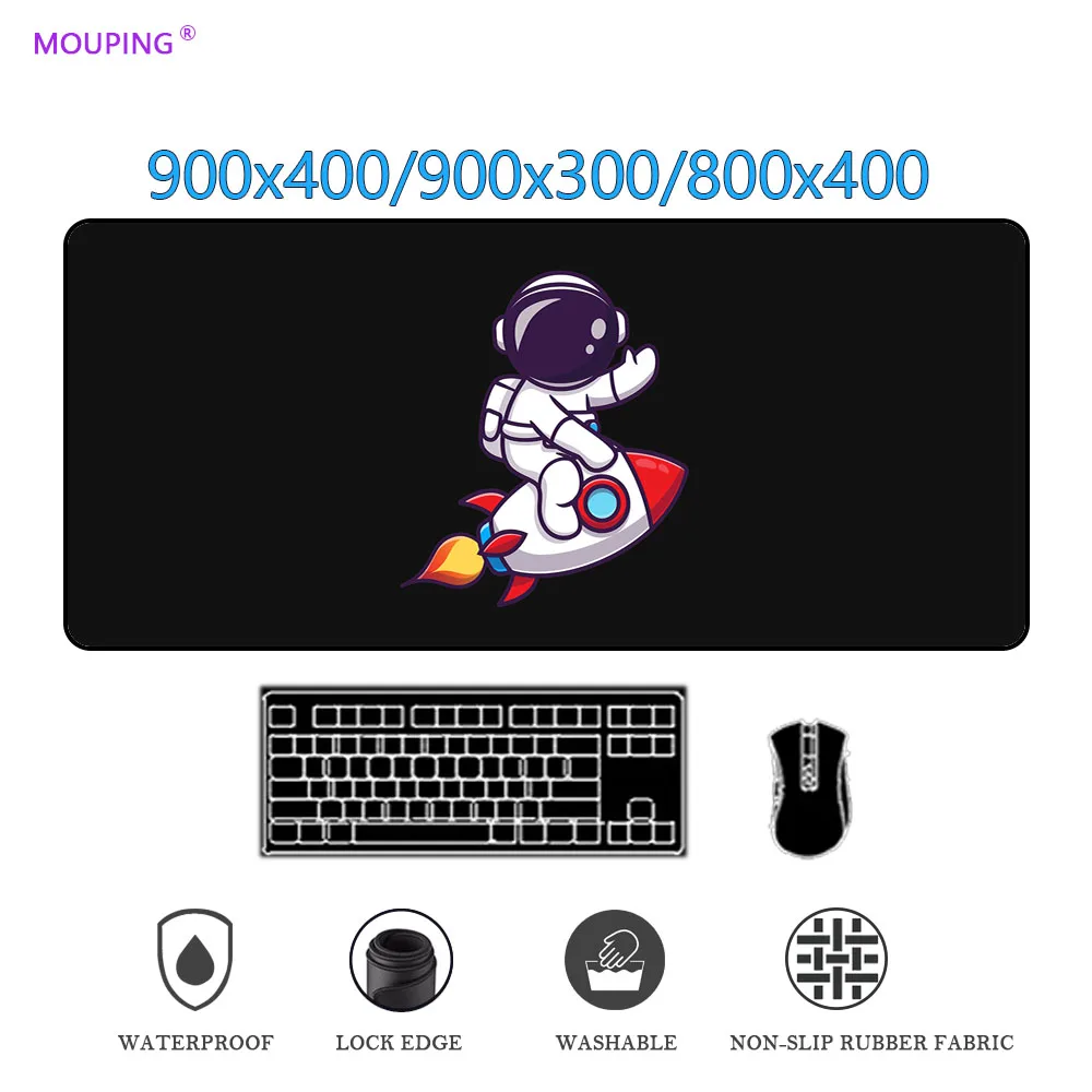 

large mouse pad anime mousepad gamer Computer mat Pc gamers accessoriesr keyboards Carpets pink rubbe black deskmat DropShipping