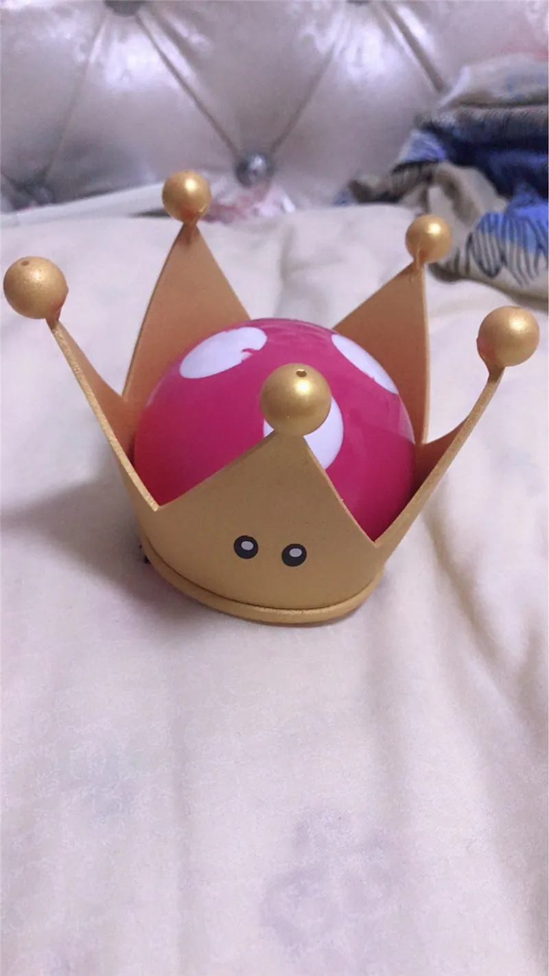 Боузетт Kuppa Koopa Hime Принцесса Косплей Женщины корона серьги рога шиньон головной убор Хэллоуин костюм реквизит Ручная работа