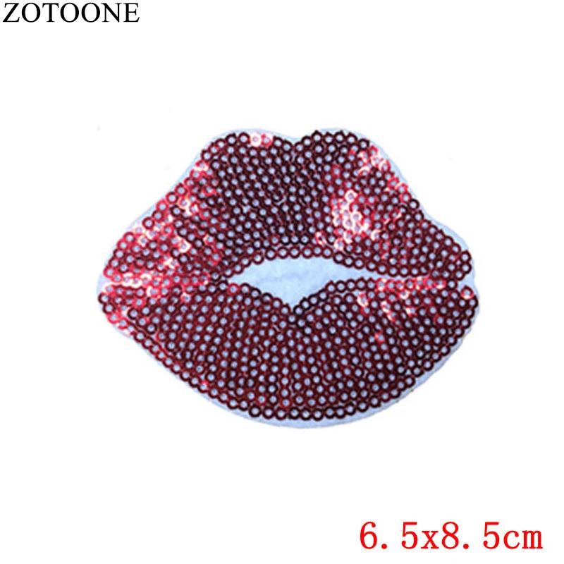 PE0297CT ZOTOONE блестки милое сердце патч для одежды вышивка патчи Аппликации для куртки одежда значки железные наклейки аппликация - Цвет: PE0297CT