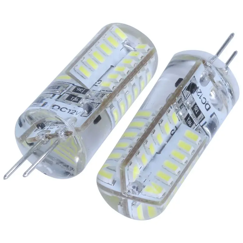 10 шт. G4 3 Вт светодиодный светильник лампа 3014 SMD DC 12V 6000 7000K холодный белый