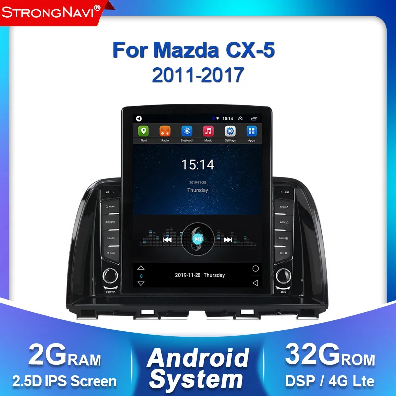 Автомагнитола Tesla мультимедийный видеоплеер 2DIN на платформе Android для Mazda CX5 1 KE 2011