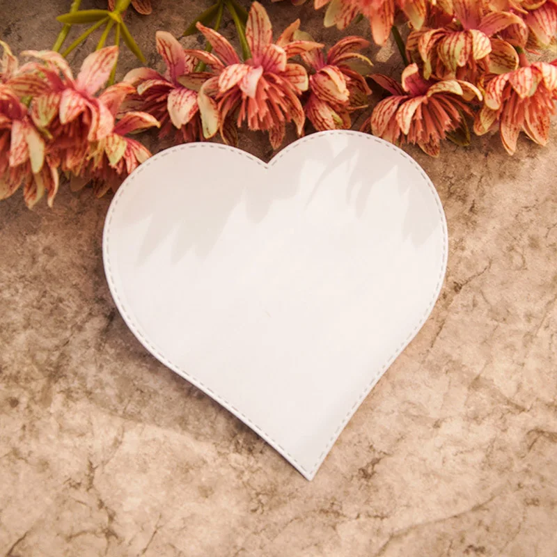 10 шт./компл. металлические Вырубные штампы в форме сердца трафарет высечка