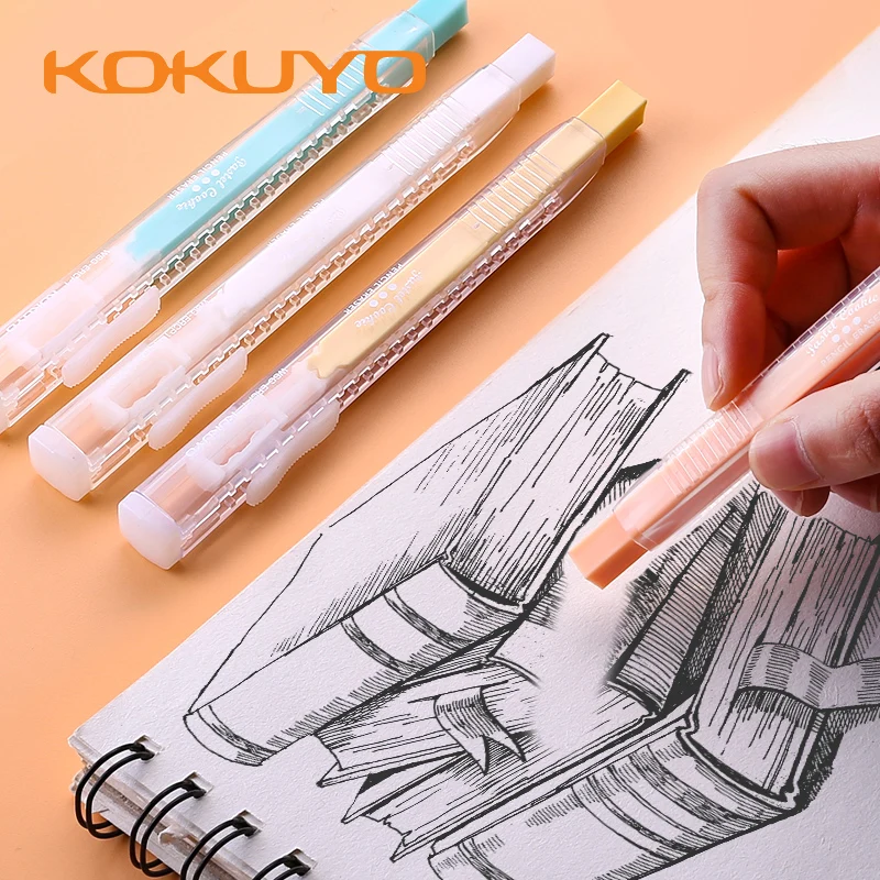2 шт. пастельные Ластики для печенья KOKUYO Kawaii милые Сменные ядра 4 цвета подарок