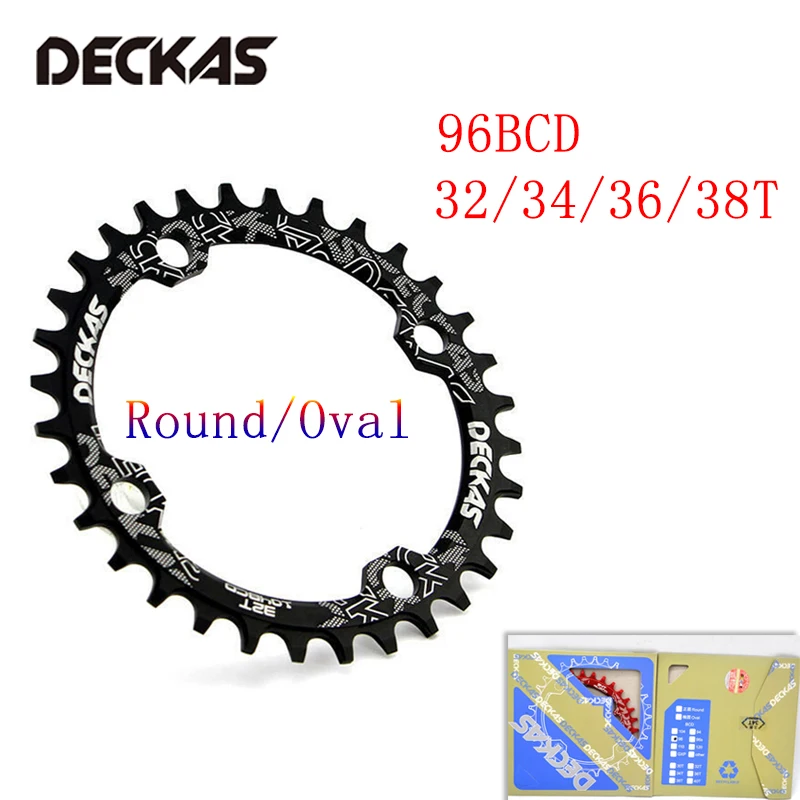 DECKAS MTB 94BCD цепное кольцо BCD96 32T 38T круглое овальное узкое с широкой цепью для