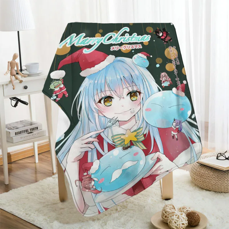 

Musife That Time I Got Reincarnated as A Slime Blanket Super Soft Flannel Fabric Blanket For Couch Throw Travel Adult Blanket